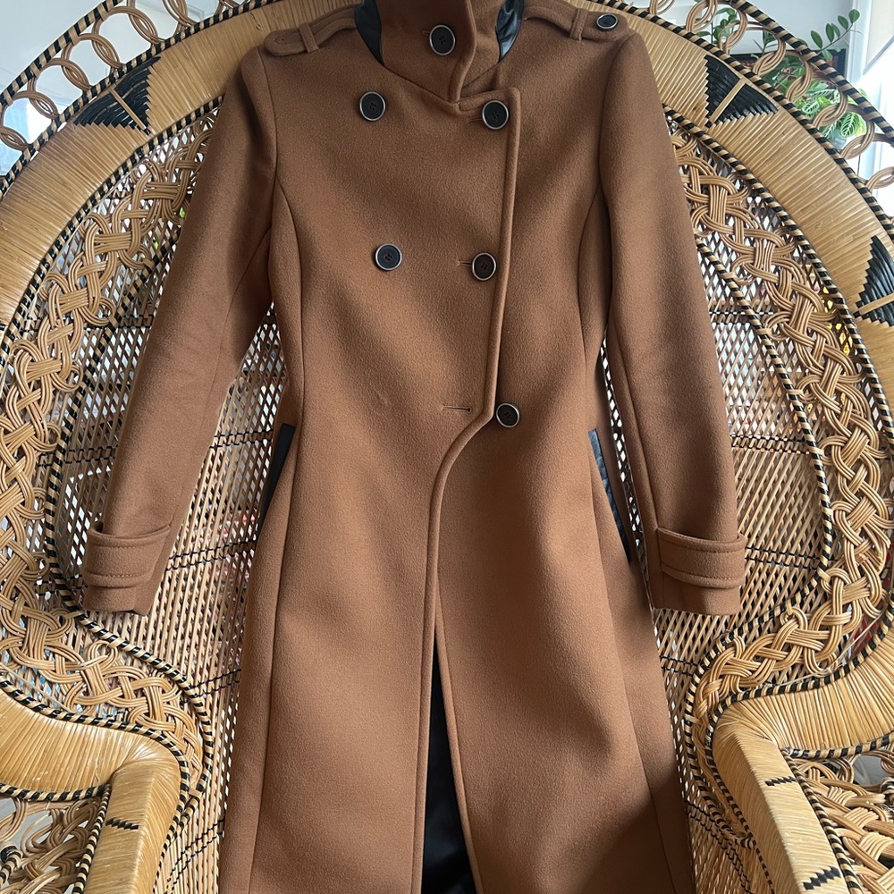 Mackage Women's Camel Wool Pea Coat